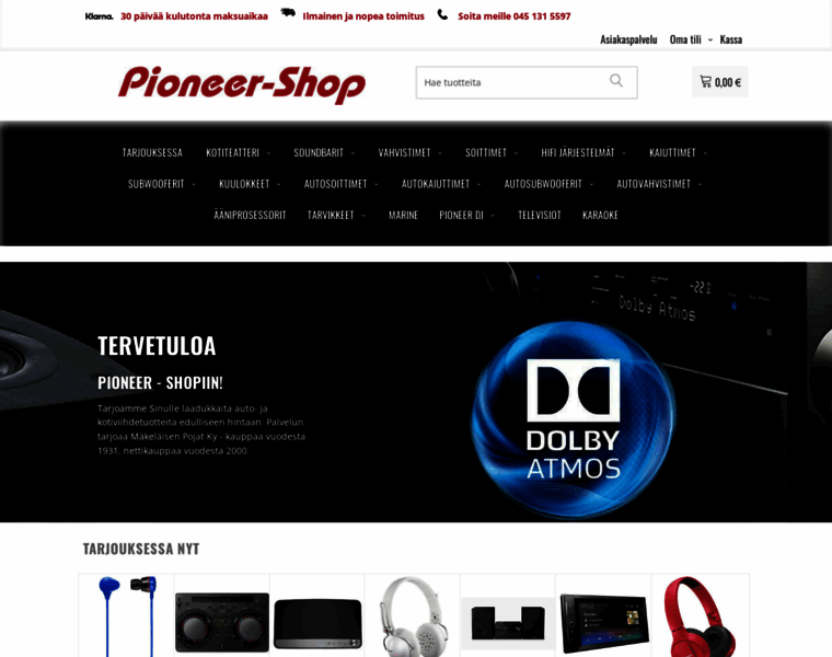 Pioneer-shop.fi thumbnail