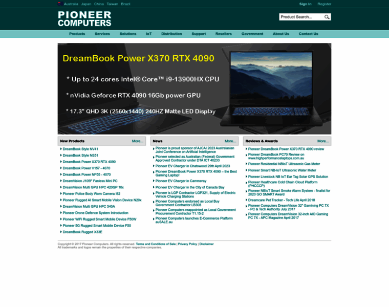Pioneer.net.au thumbnail