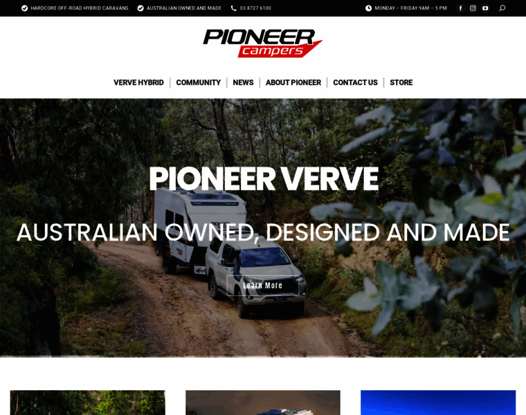 Pioneercampers.com thumbnail