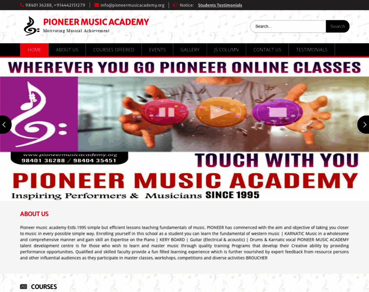 Pioneermusicacademy.org thumbnail