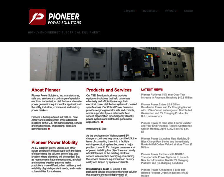 Pioneerpowersolutions.com thumbnail