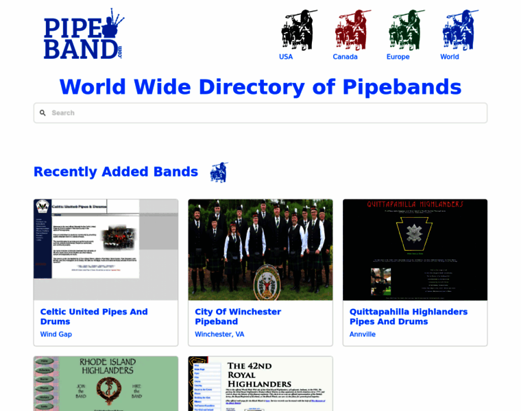 Pipeband.com thumbnail
