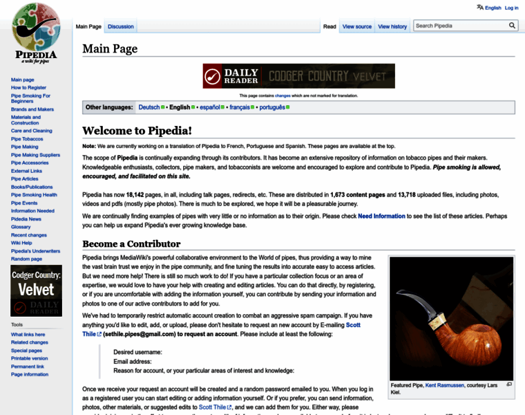 Pipedia.org thumbnail