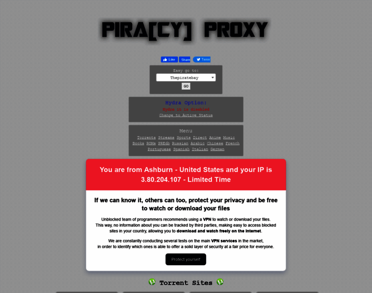 Piracyproxy.me thumbnail