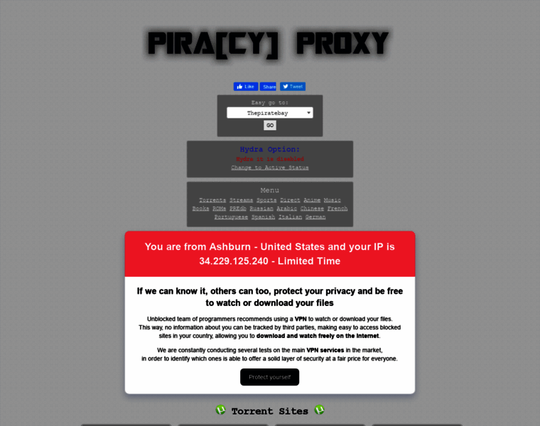 Piracyproxy.org thumbnail