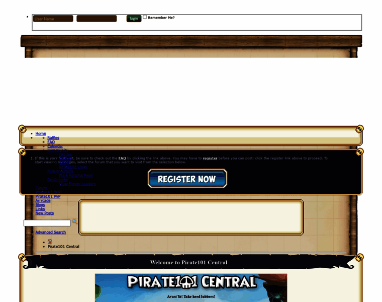 Pirate101central.com thumbnail