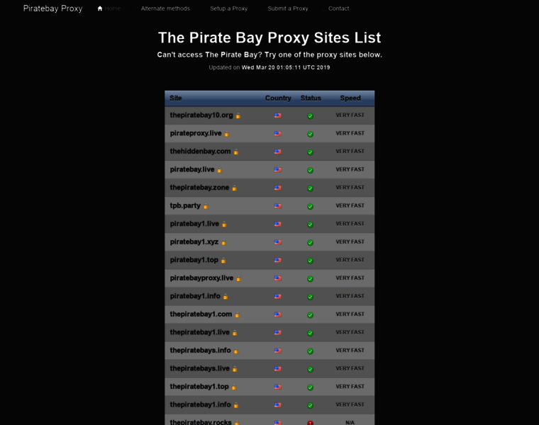 Piratebayproxy.info thumbnail
