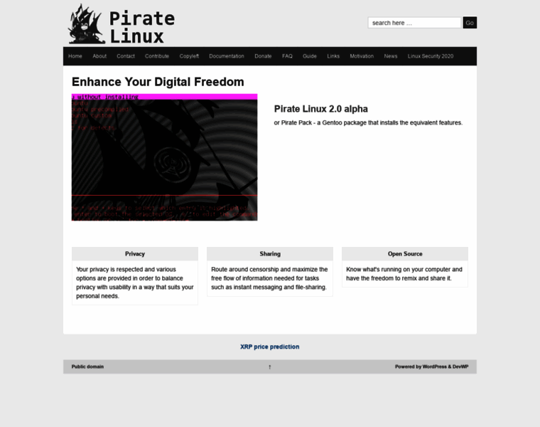 Piratelinux.org thumbnail