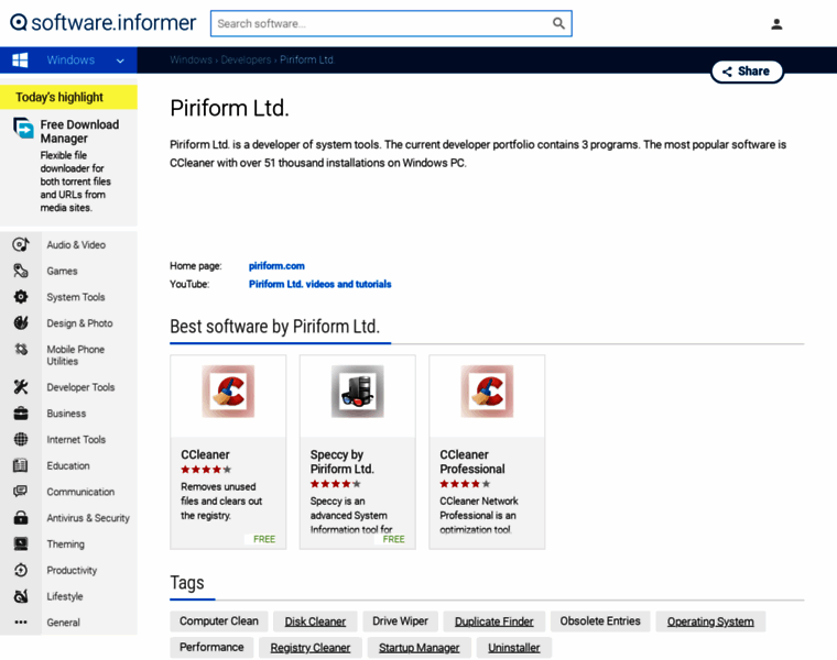Piriform-ltd1.software.informer.com thumbnail