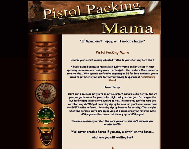 Pistol-packing-mama.com thumbnail
