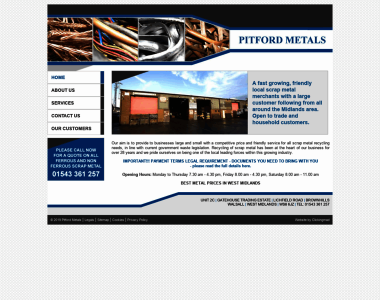Pitfordmetals.co.uk thumbnail