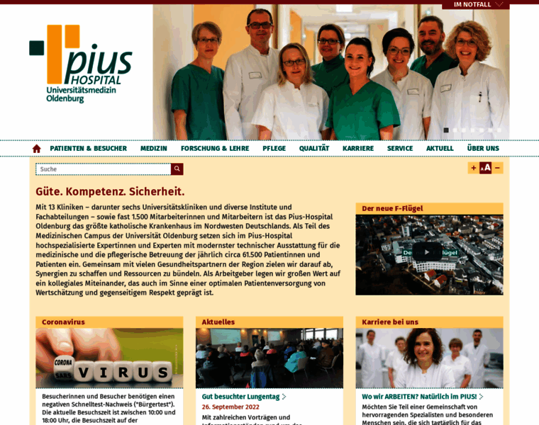 Pius-hospital.de thumbnail