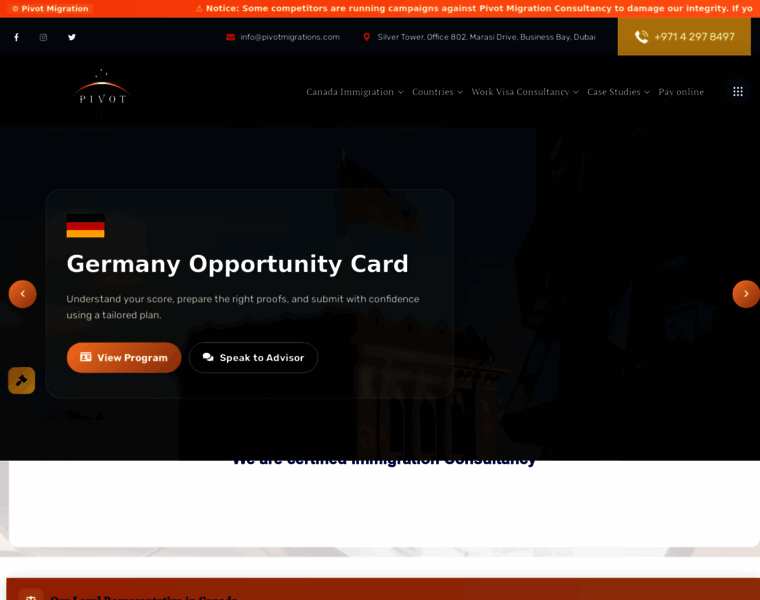 Pivotmigrations.com thumbnail