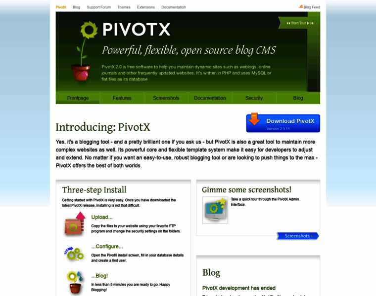 Pivotx.net thumbnail