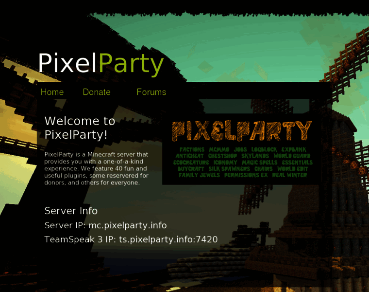 Pixelparty.info thumbnail