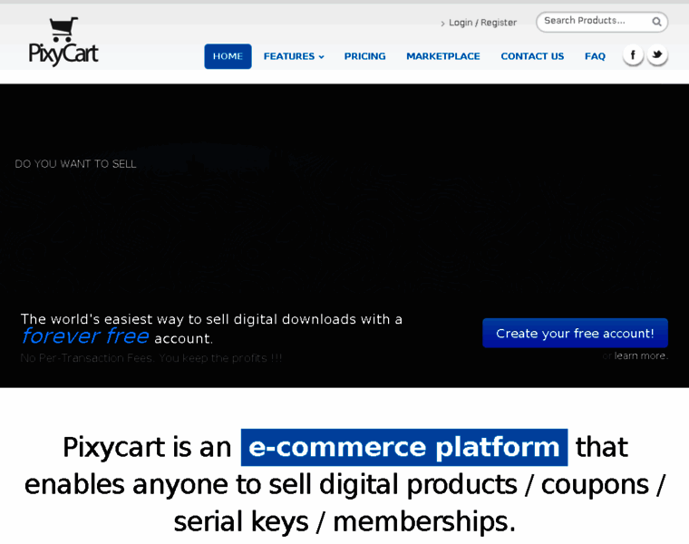Pixycart.com thumbnail