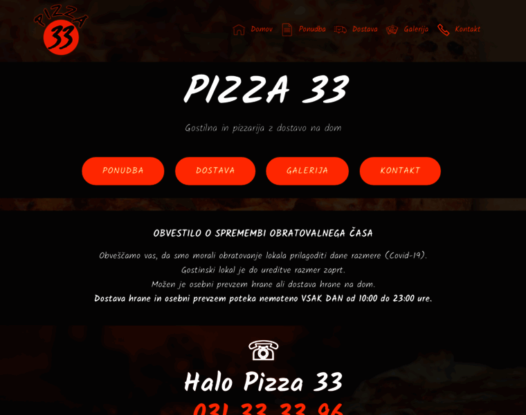 Pizza33.si thumbnail