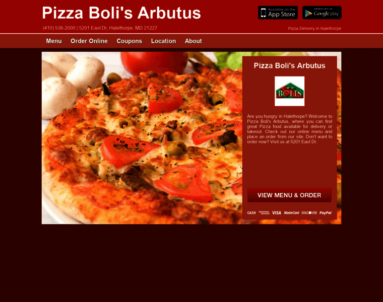Pizzabolisarbutus.com thumbnail