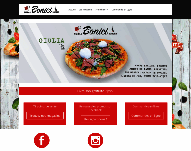 Pizzabonici.com thumbnail
