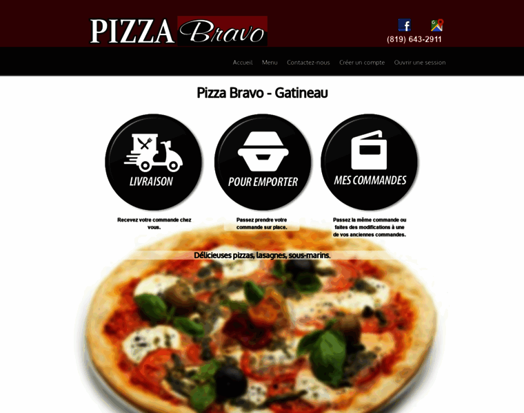 Pizzabravogatineau.com thumbnail