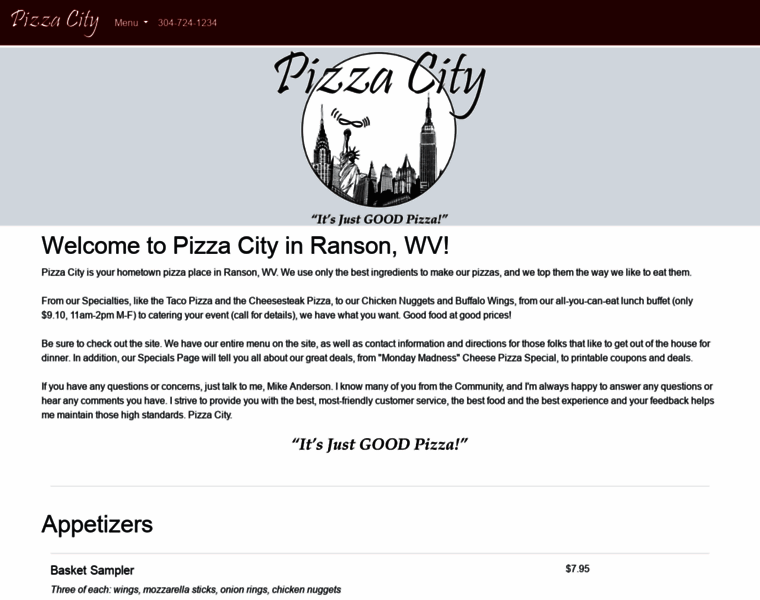 Pizzacitywv.com thumbnail