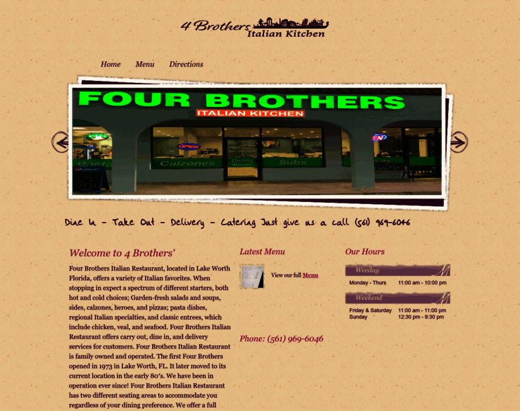 Pizzafourbrothers.com thumbnail