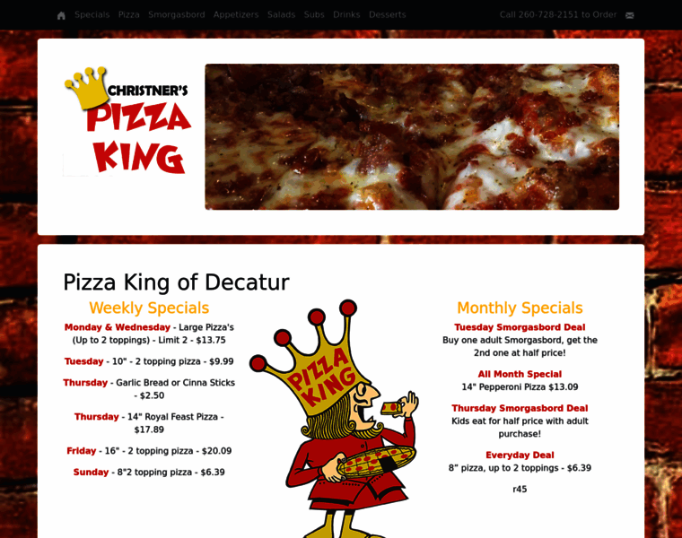 Pizzakingofdecatur.com thumbnail Pizzakingofdecatur.com thumbnail