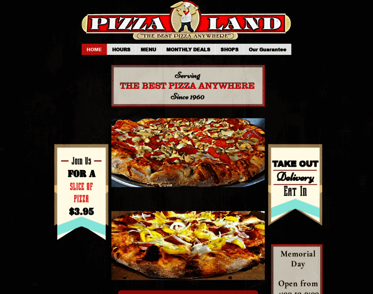Pizzalandinc.com thumbnail