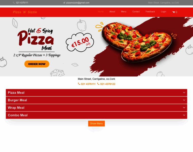 Pizzansizzle.ie thumbnail