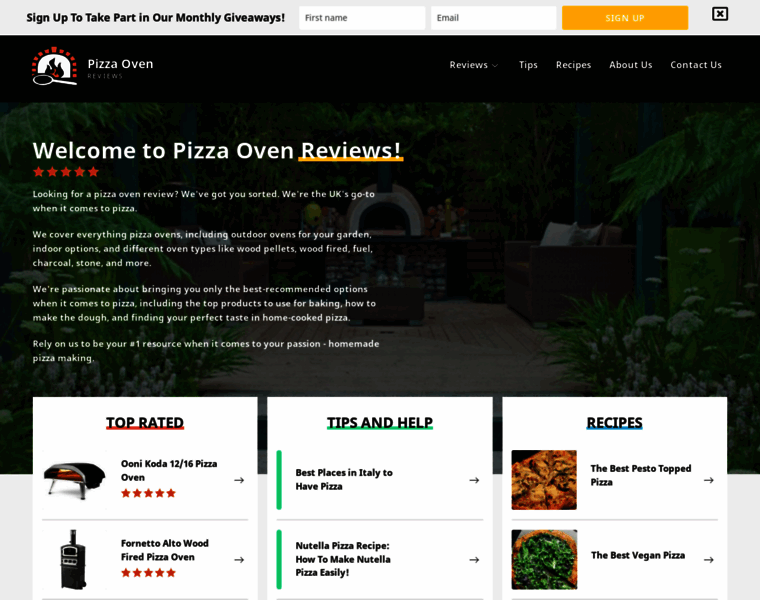 Pizzaovenreviews.co.uk thumbnail