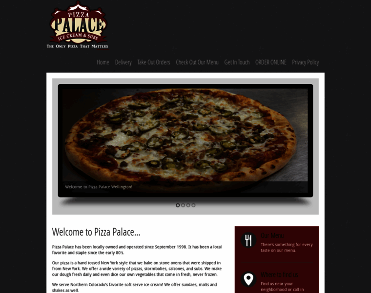 Pizzapalacewellington.com thumbnail