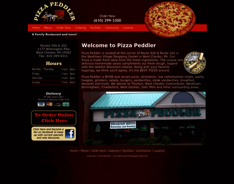 Pizzapeddler202.com thumbnail