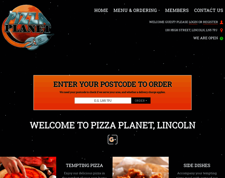 Pizzaplanetlincoln.co.uk thumbnail