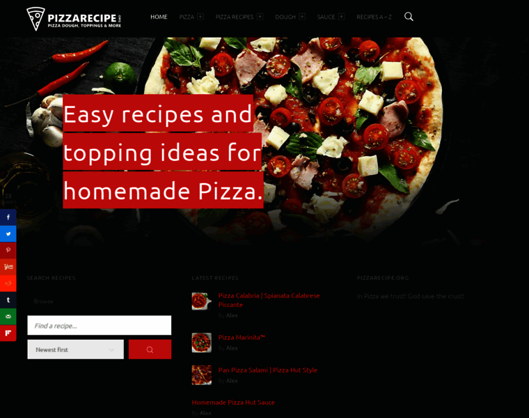 Pizzarecipe.org thumbnail