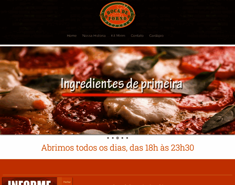 Pizzariabocadeforno.com.br thumbnail