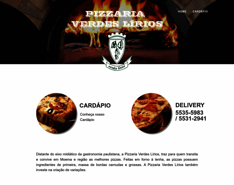 Pizzariaverdeslirios.com.br thumbnail