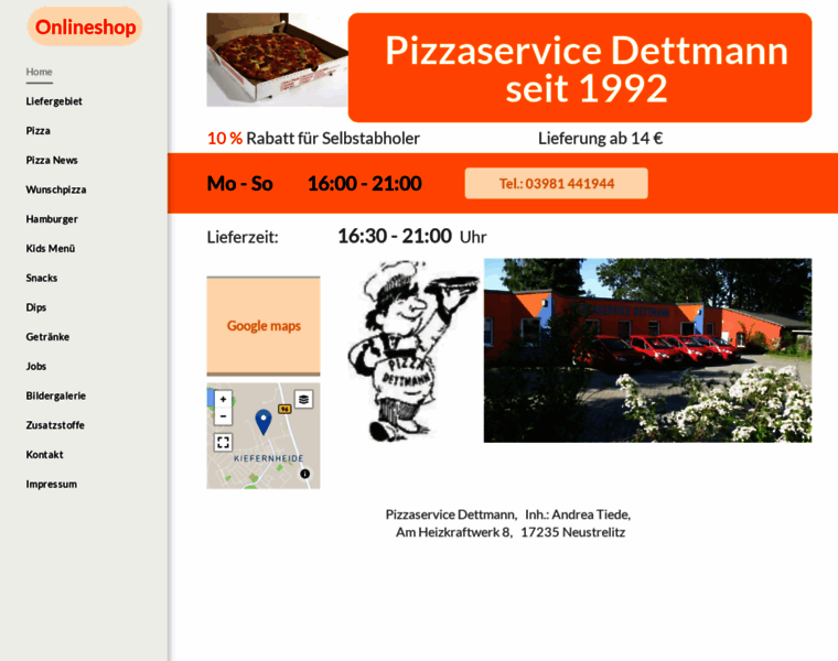 Pizzaservice-dettmann.de thumbnail