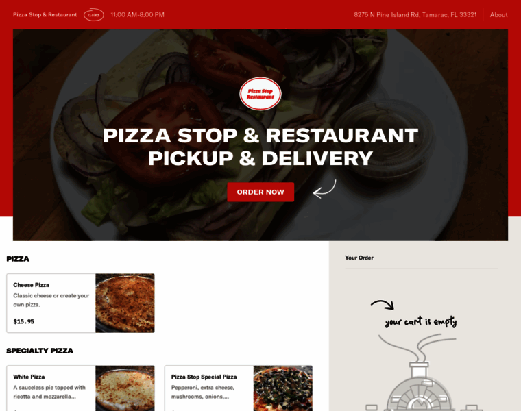 Pizzastoprestaurant.com thumbnail