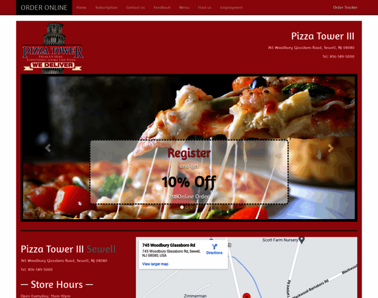 Pizzatowernj.com thumbnail
