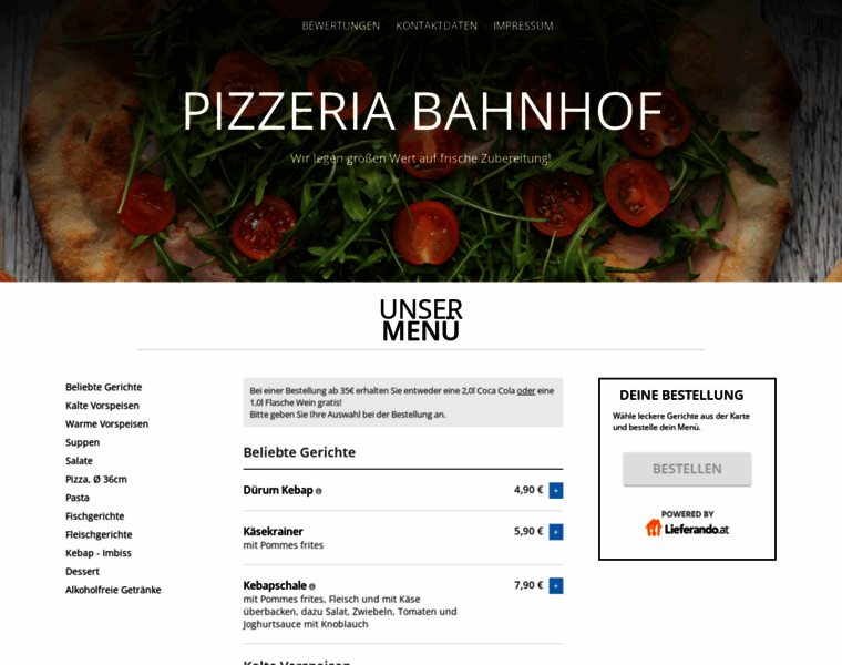 Pizzeria-bahnhof-ybbs-an-der-donau.at thumbnail