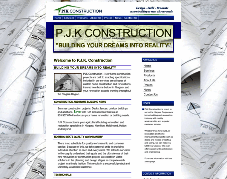 Pjkconstruction.ca thumbnail