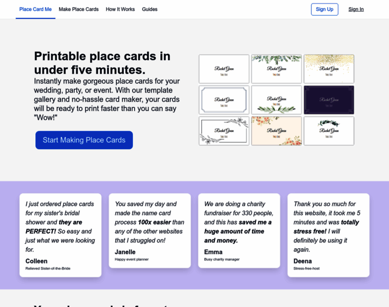 Placecard.me thumbnail