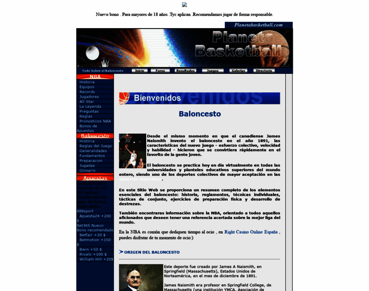 Planetabasketball.com thumbnail
