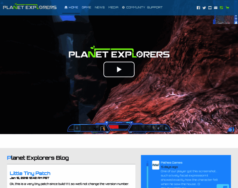 Planetexplorers.pathea.net thumbnail
