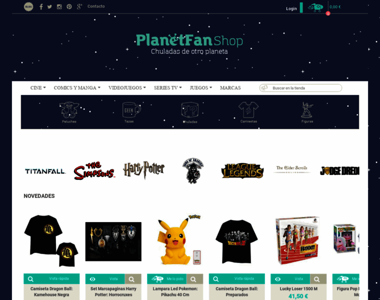Planetfanshop.com thumbnail