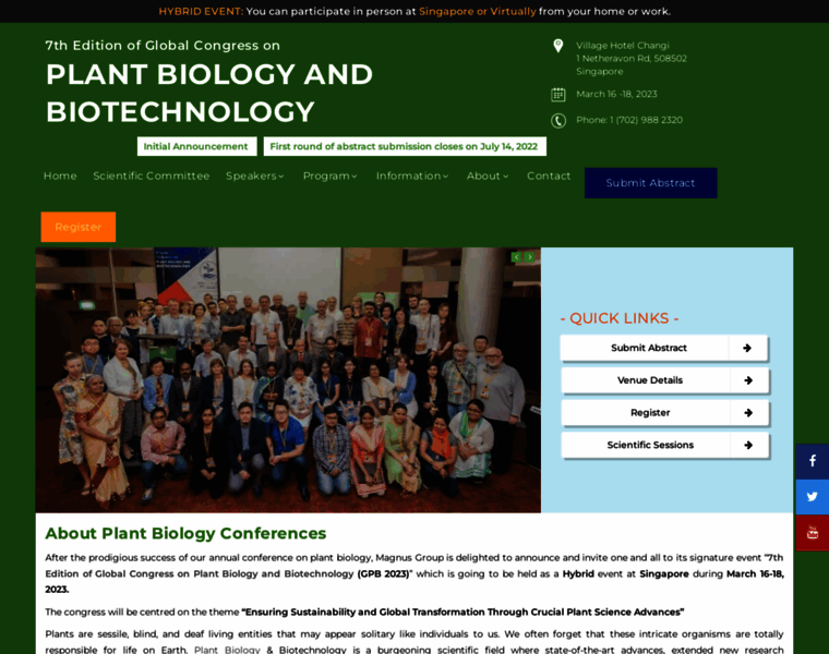 Plantbiologyconference.com thumbnail