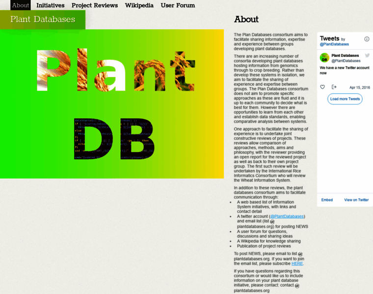 Plantdatabases.org thumbnail