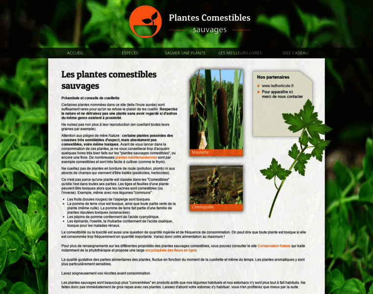 Plantes-comestibles.fr thumbnail