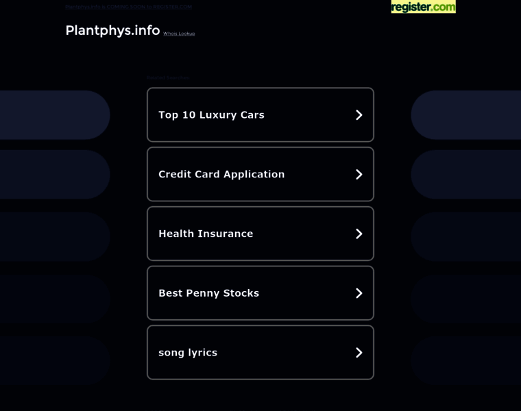 Plantphys.info thumbnail