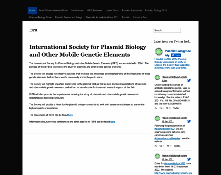 Plasmidbiologysociety.org thumbnail